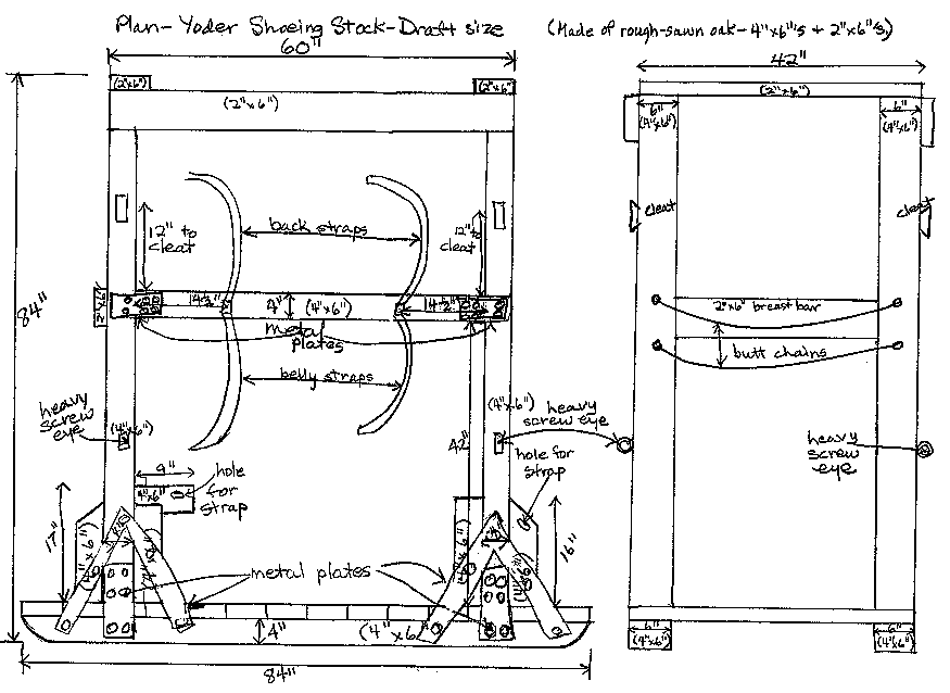 Draft Horse Shoeing Stock Plans